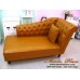 โซฟา Bed (Daybed) สไตล์วินเทจ หนัง PU  ขากลึง เย็บดึงกระดุมสวยหรู (ตัวหนังมีให้เลือกหลายเฉดสี)